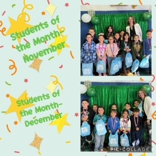  November and December Students of the Month