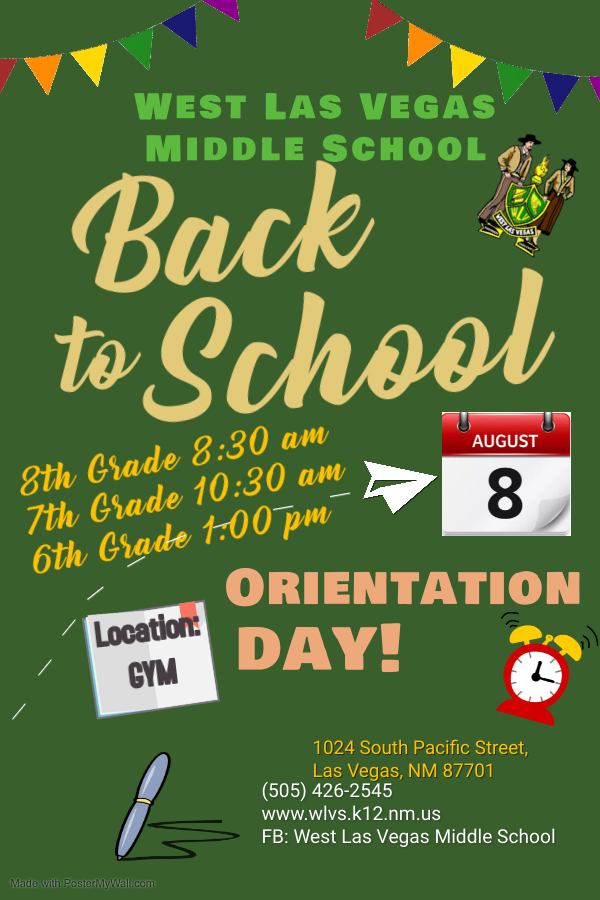 WLVMS Back to School Orientation 